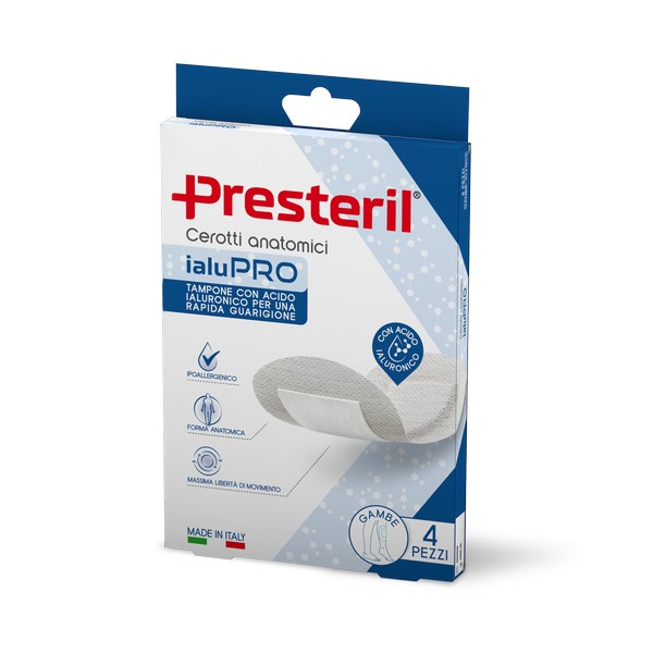 PRESTERIL Cerotti Post Operatori Gambe 10x15 Cm - 4 Pezzi