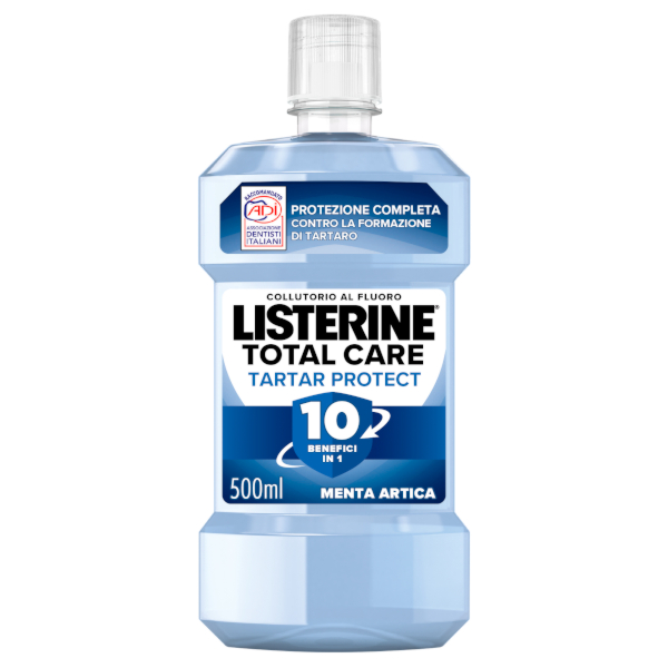 Listerine Colluttorio, Total Care, Protezione Tartaro, 500ml