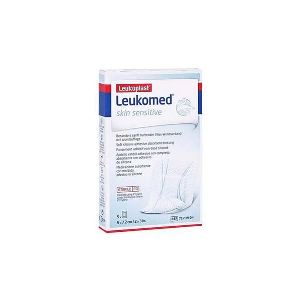 LEUKOMED SKIN SENS STER 5X7,2