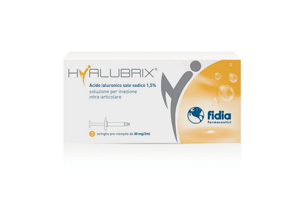 Hyalubrix Siringhe Acido Ialuronico 30mg/2ml Sterile Per Articolazioni 3 Pezzi