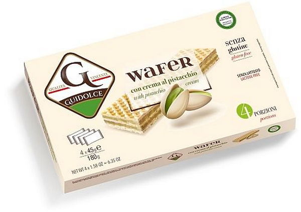Wafer Con Crema Al Pistacchio 4 Porzioni X 45 G