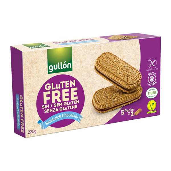 Gullon Biscotti Sandwich Al Cioccolato 225g