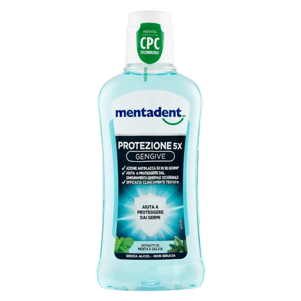 Mentadent Collutorio Protezione 5X Gengive Con CPC 400ml