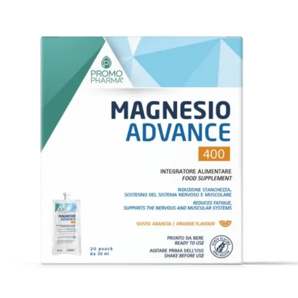 Promopharma Magnesio Advance 400 20 Pouch Da 30 Ml Integratore