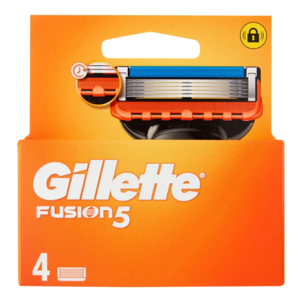 Gillette Fusion5 - 4 Lame Di Ricambio Per Una Rasatura Precisa
