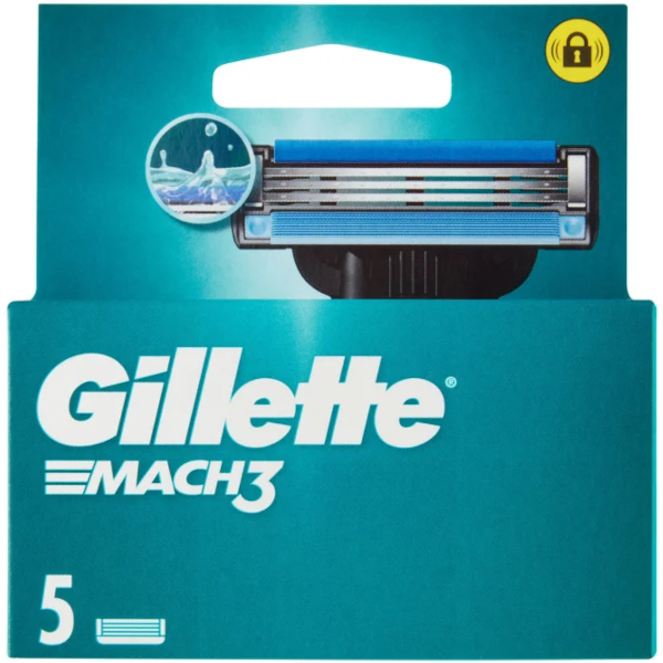 Gillette Mach3 - 5 Lame Di Ricambio