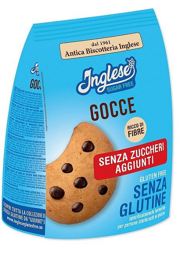 Inglese Biscotti Gocce Di Cioccolato Senza Zuccheri Aggiunti 200 G