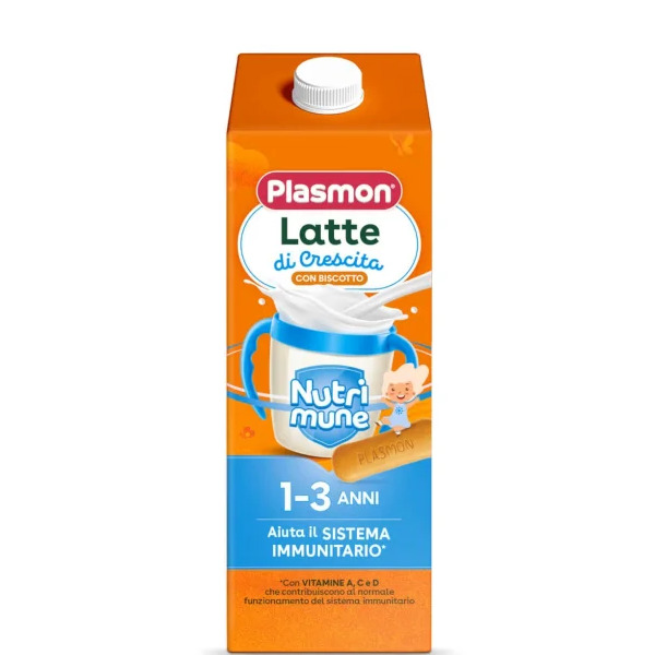Plasmon Latte Di Crescita Con Biscotto 12-36 Mesi Da 1 Litro