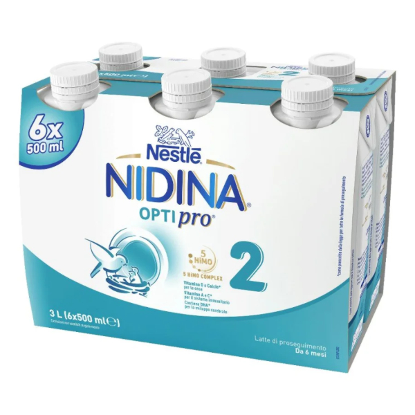 Nestlé Nidina 2 Optipro Liquido 6x500ml