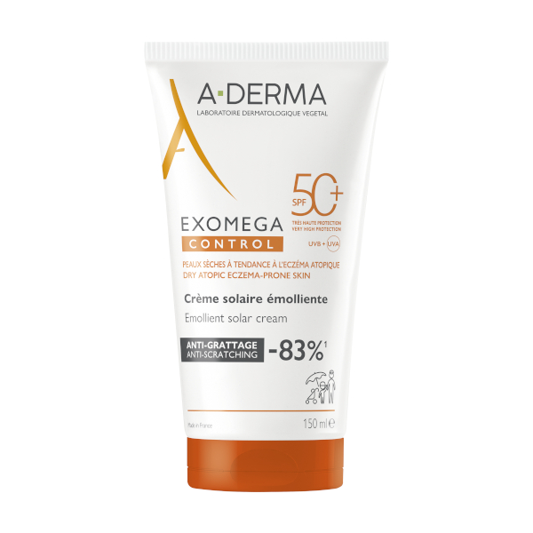 A-Derma Exomega Control – Solare SPF50+ Pelle Sensibile E Atopica