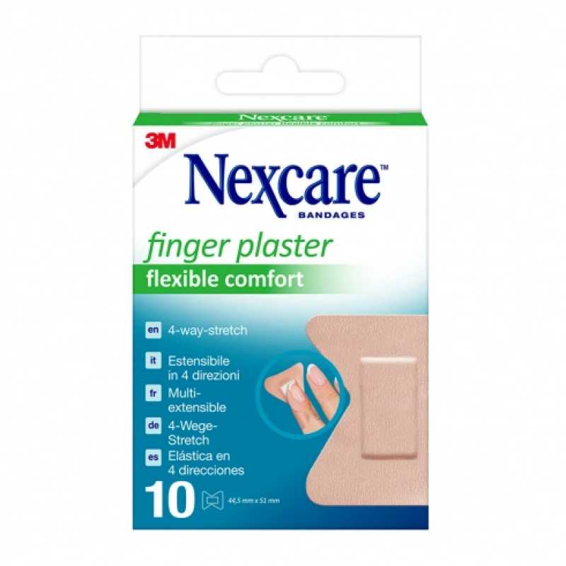 Nexcare Finger Plaster Flexible Comfort 3M 10 Cerotti 44,5x51cm