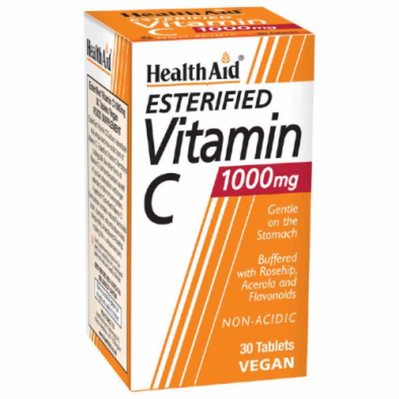 Esterified Vitamin C 1000mg Health Aid® 30 Compresse