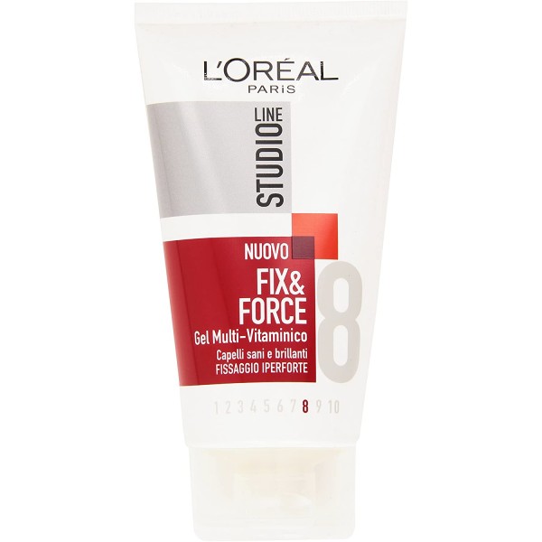 L'OREAL STUDIO LINE FIX&FORCE GEL MULTI-VITAMINICO 150ML.FISSAGGIO IPER-FORTE