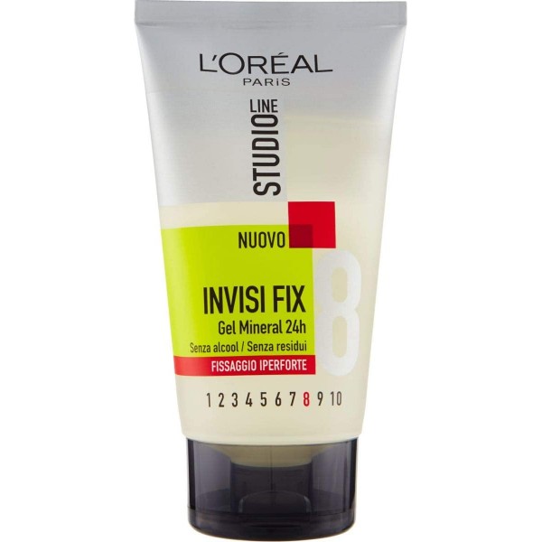 L'OREAL STUDIO LINE INVISI FIX GEL MINERAL 24H 150ML.FISSAGGIO EXTRA FORTE