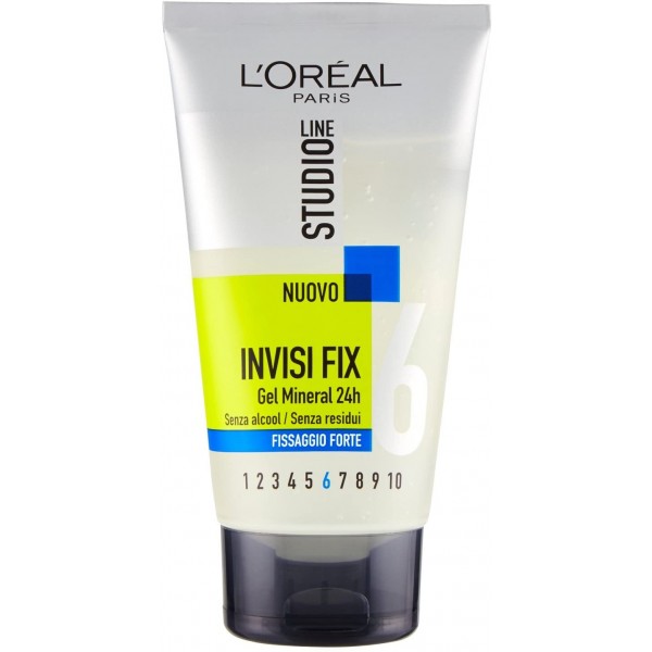 L'OREAL STUDIO LINE INVISI FIX GEL MINERAL 24H 150ML.FISSAGGIO FORTE