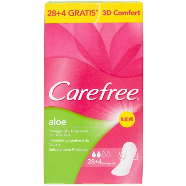 CAREFREE PROTEGGI SLIP TRASPIRANTE CON ALOE VERA DISTESO PZ.28+4 GRATIS