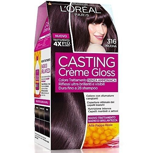 L'OREAL CASTING CREME GLOSS TRATTAMENTO COLORANTE SENZA AMMONIACA 316 PRUGNA