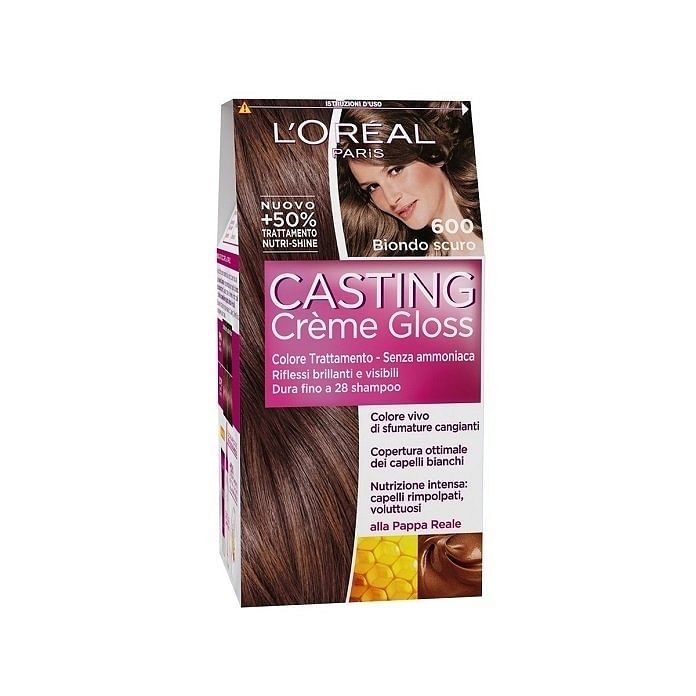 L'OREAL CASTING CREME GLOSS TRATTAMENTO COLORANTE SENZA AMMONIACA 600 BIONDO SCURO
