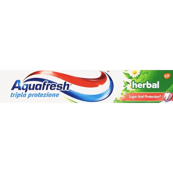 AQUAFRESH DENTIFRICIO TRIPLA PROTEZIONE HERBAL 75ML.CON ESTRATTO DI PIANTE NATURALI
