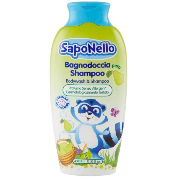 SAPONELLO BAGNODOCCIA SHAMPOO 400ML.PERA