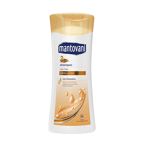 MANTOVANI SHAMPOO CAPELLI LISCI 400ML.CON KERATINA E OLIO DI NOCI