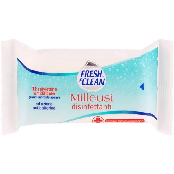 FRESH&CLEAN SALVIETTE DISINFETTANTI PZ.12