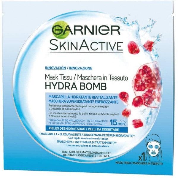 GARNIER SKIN ACTIVE HYDRA BOMB MASCHERA VISO SUPER IDRATANTE ENERGIZZANTE