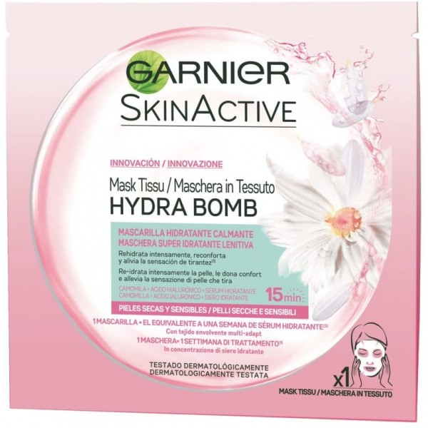 GARNIER SKIN ACTIVE HYDRA BOMB MASCHERA VISO SUPER IDRATANTE LENITIVA