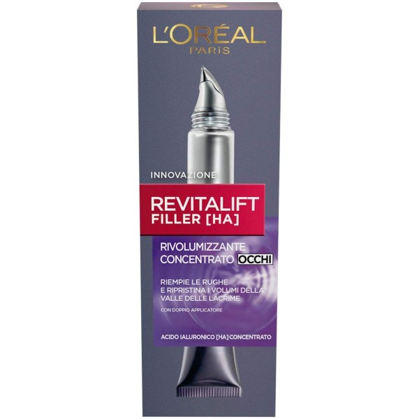 L'OREAL REVITALIFT FILLER + ACIDO IALURONICO 15ML.RIVOLUMIZZANTE CONCENTRATO OCCHI