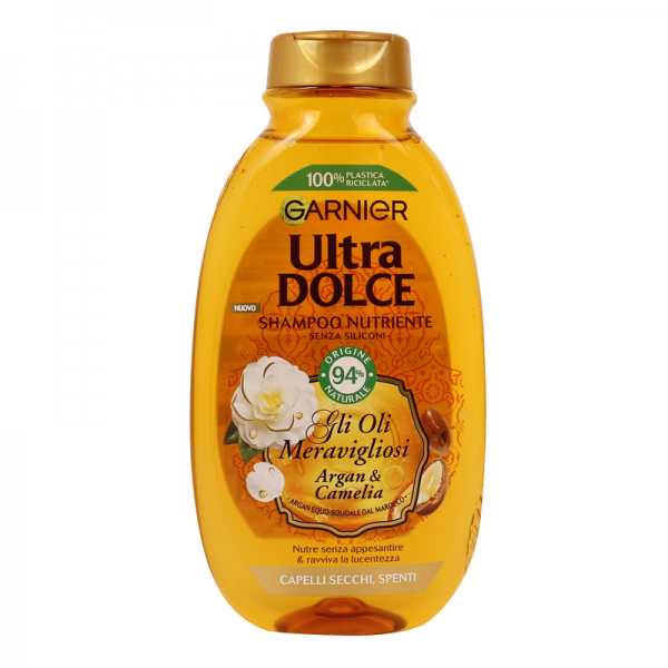 GARNIER ULTRA DOLCE SHAMPOO NUTRIENTE 250ML.OLII MERAVIGLIOSI