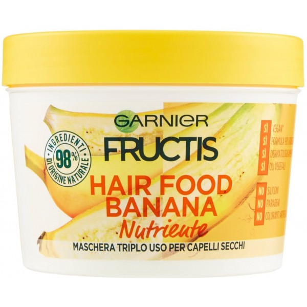 GARNIER FRUCTIS MASCHERA CAPELLI HAIR FOOD NUTRIENTE 390ML.BANANA