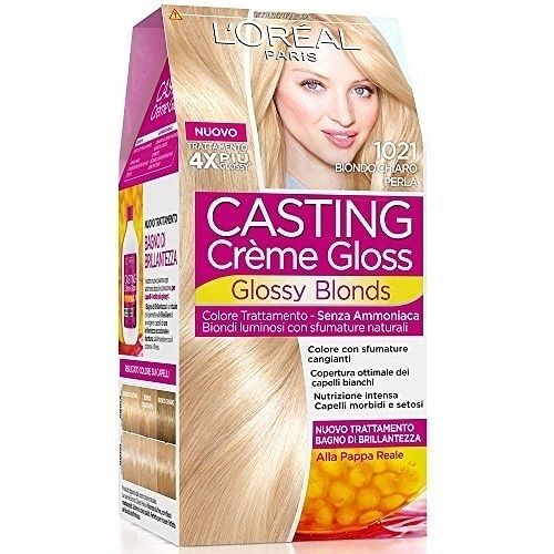 L'OREAL CASTING CREME GLOSS TRATTAMENTO COLORANTE SENZA AMMONIACA 1021 BIONDO CHIARO