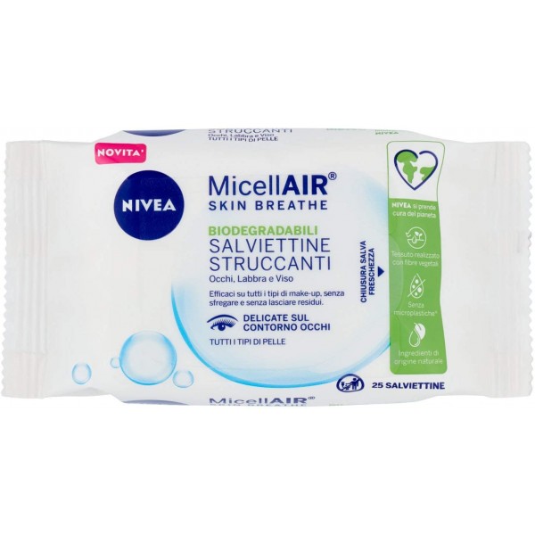 NIVEA SALVIETTE STRUCCANTI PZ.25 ACQUA MICELLARE