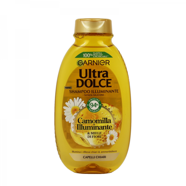 GARNIER ULTRA DOLCE SHAMPOO ILLUMINANTE 250ML.CAMOMILLA