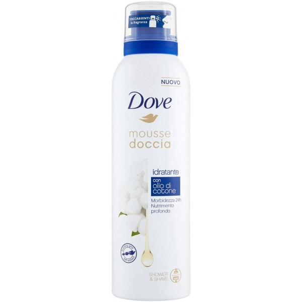 DOVE MOUSSE DOCCIA 200ML.OLIO DI COTONE