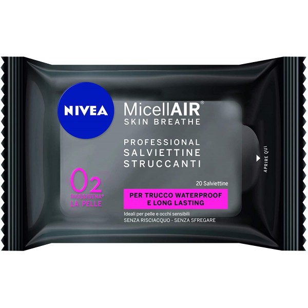 NIVEA SALVIETTE STRUCCANTI PROFESSIONAL 20PZ.MICELLAIR SKIN BREATHE