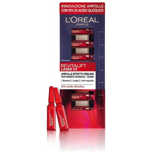 L'OREAL REVITALIFT LASER X3 AMPOLLE EFFETTO PEELING TRATTAMENTO INTENSIVO 7 GIORNI