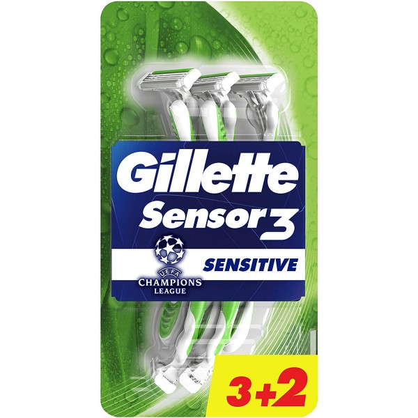 GILLETTE SENSOR 3 SENSITIVE USA&GETTA PZ.3+2 GRATIS