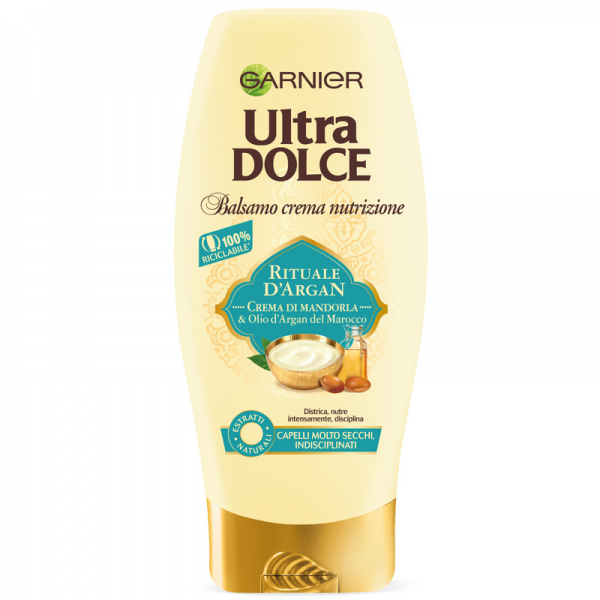 GARNIER ULTRA DOLCE BALSAMO CREMA NUTRIZIONE 200ML.RITUALE D'ARGAN