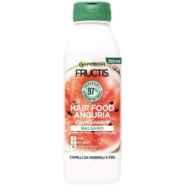 GARNIER FRUCTIS HAIR FOOD BALSAMO RIVITALIZZANTE 350ML.NGURIA PER CAPELLI DA NORMALI A FINI