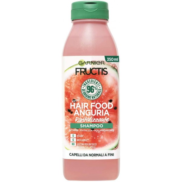 GARNIER FRUCTIS HAIR FOOD SHAMPOO RIVITALIZZANTE 350ML.ANGURIA PER CAPELLI DA NORMALI A FINI