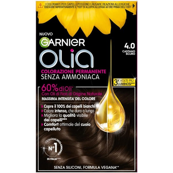 GARNIER OLIA COLORAZIONE PERMANENTE 4.0 CASTANO SCURO