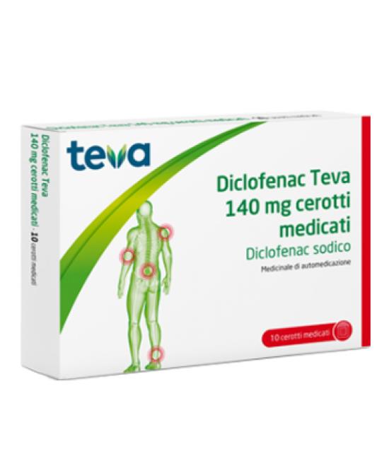DICLOFENAC 140mg10Cer.Med.TEVA