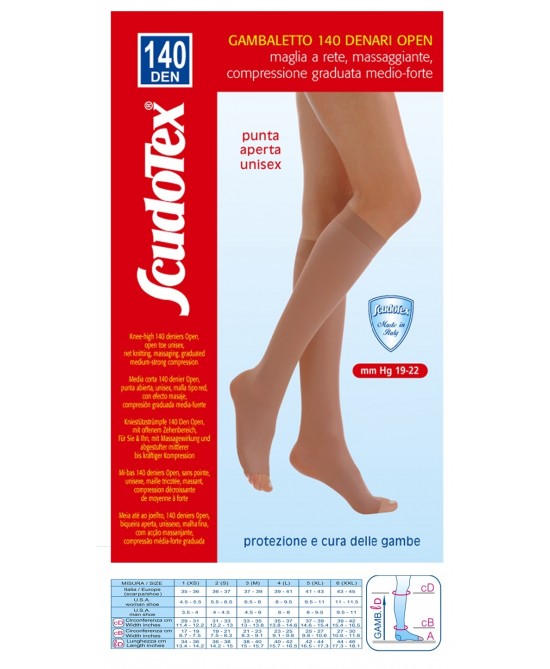 Scudotex Gambaletto 140 Open Nero 4