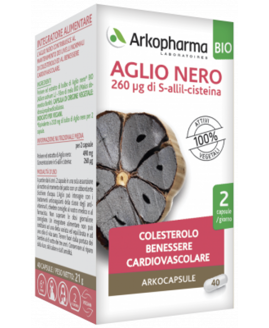 Arkocapsule Aglio Nero Bio 40 Capsule