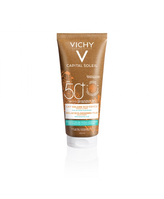 Vichy Capital Soleil Latte Solare Eco-Sostenibile SPF50+ Viso E Corpo 200ml