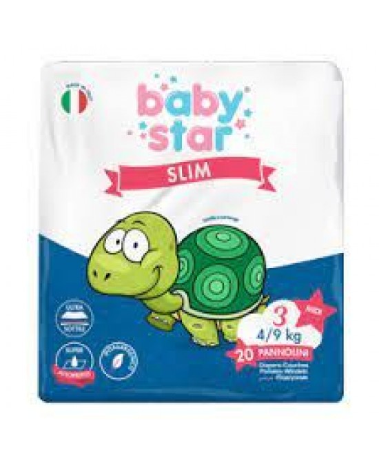 BABYSTAR SLIM 4/9KG T3 20 PEZZI