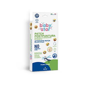 Babystar Natural Patch Post Puntura Emoji 20 Pezzi