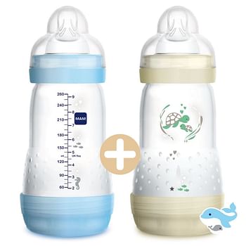Mam Biberon Easy Start 260ml Doppia Confezione Maschio