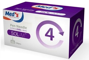 Ago Per Penna Da Insulina Gauge 32 Lunghezza 4 Mm 100 Pezzi